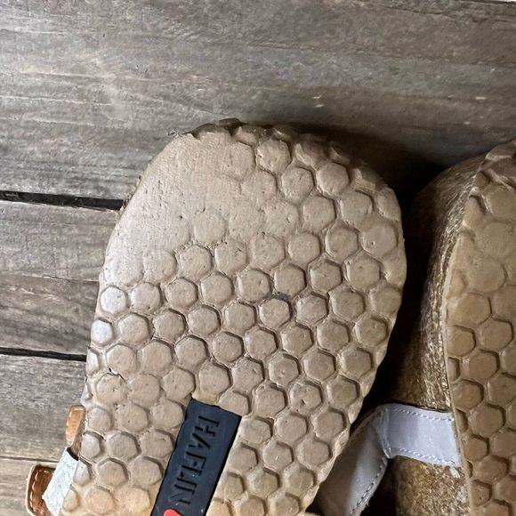 Womens Haflinger Gray Leather Strappy‎ Slip On Slide Sandals Size EU 40 US 9 M - Picture 7 of 8